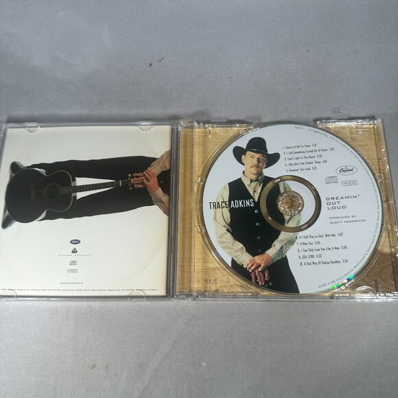 Trace Adkins Dreamin Out Loud CD 1996 Country Music Album Capitol Nashville - Picture 3 of 3